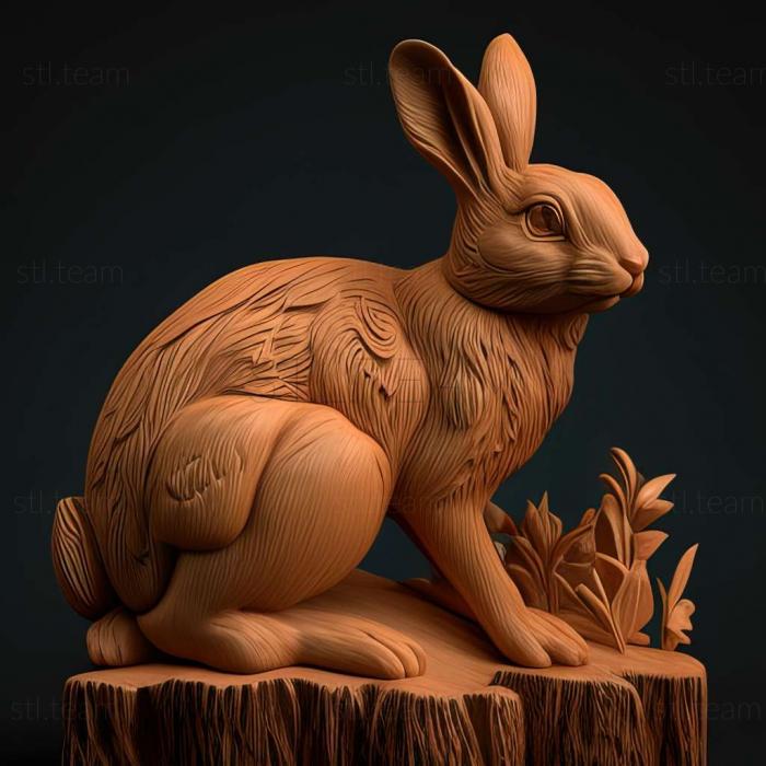 3D модель 3д модель кролика (STL)